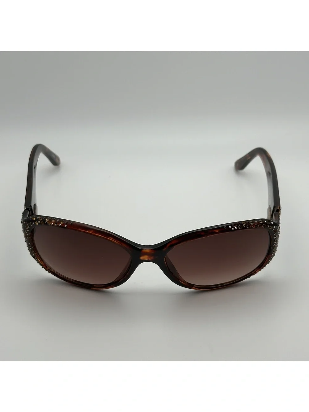 Fossil Mallory Women's Tortoise Shell Sunglasses with Rhinestone Accents